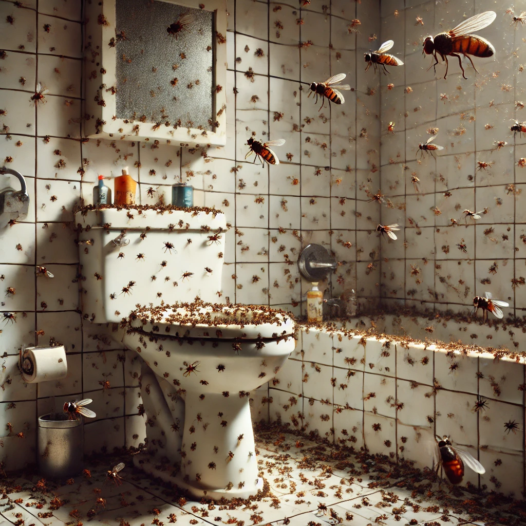 Diệt ruồi giấm nhà vệ sinh